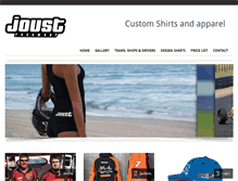 Tablet Screenshot of joustracewear.com.au